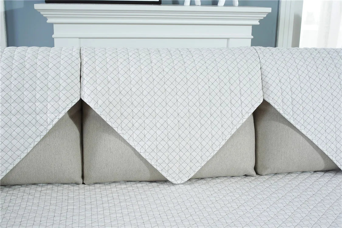 1. 2, 3, 4 Seat Sofa Covers, Sofa Covers, Plaid, Pet Dog Sofa Mats, Living Room Furniture Protective Covers
