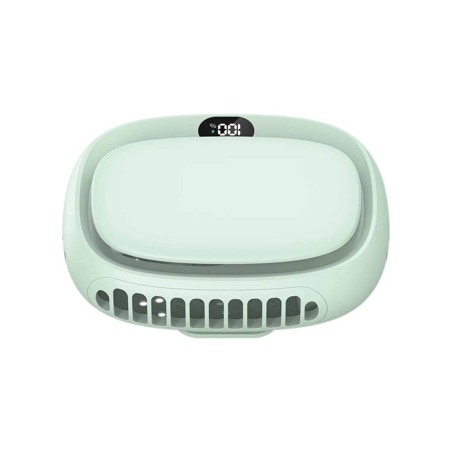 2024 New 1800mAh Handheld Mini Fan Multifunction Neck Hanging Fans 5 Speed USB Rechargeable Fan with Display Screen