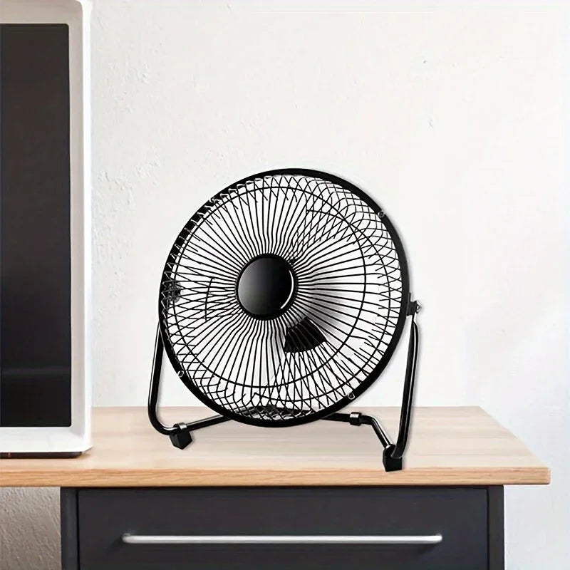 4/6/8" Desktop Portable USB Electric Desktop Fan with 2 Adjustable Speeds 4 Blades for Strong Airflow, And 360° Adjustable Angle
