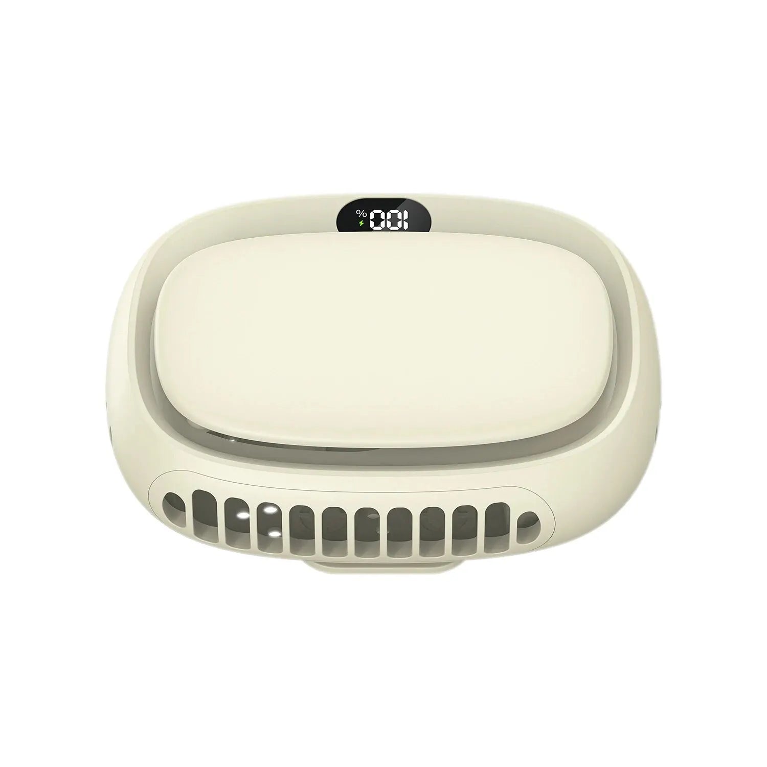 2024 New 1800mAh Handheld Mini Fan Multifunction Neck Hanging Fans 5 Speed USB Rechargeable Fan with Display Screen